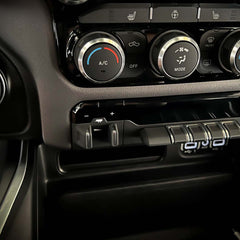Trailer brake controller switch inside RAM cabin