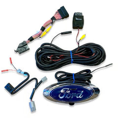 Ford emblem camera bundle upgrade kit with wiring