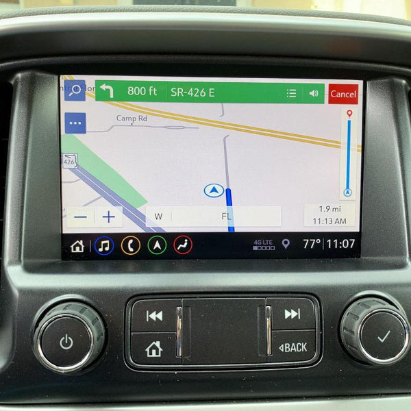 Chevrolet Non-Navigation to Factory Navigation (GPS) Interior View