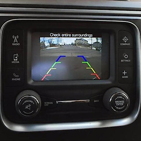 Dodge Rear View Camera active use view