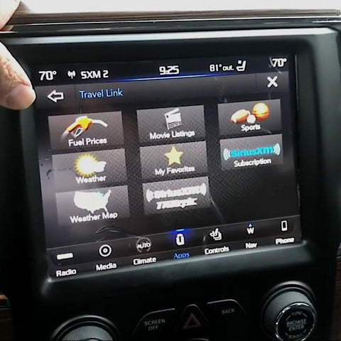 RAM Sirius Travel Link for UAQ/S Interior View
